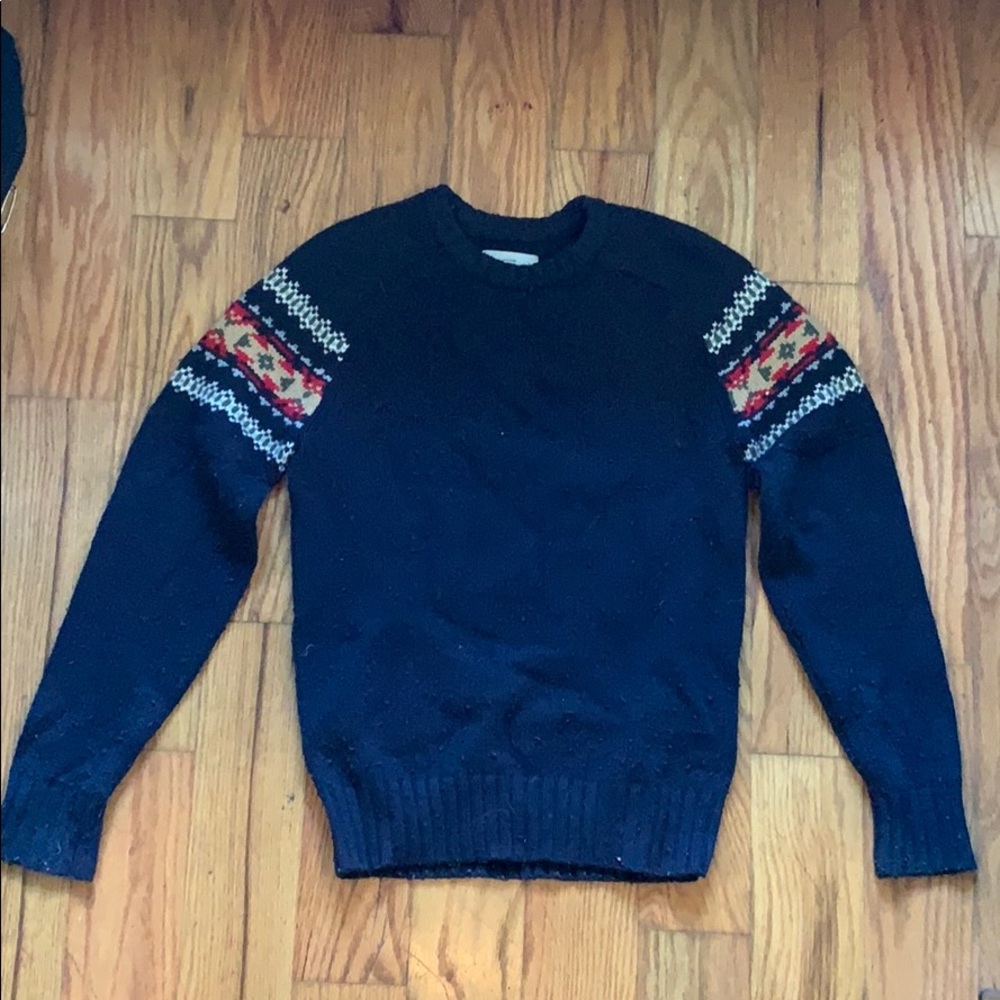 Jack Spade Lambswool Sweater with sleeve detail